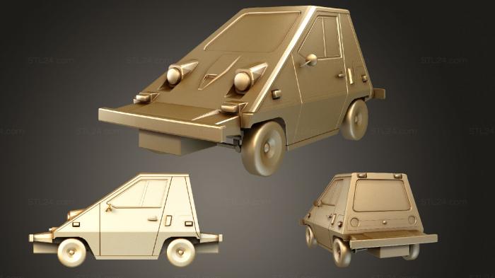 Автомобили и транспорт (ComutaCar 3980, CARS_1221) 3D модель для ЧПУ станка
